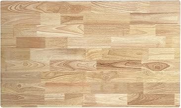 QLLY Solid Wood Table Top, Solid Board Replacement Desktop, One-Piece Wood Tabletop, Universal Countertop for Table and Workstation (Natural, 39.4"x23.6"/100x60cm Rectangular)