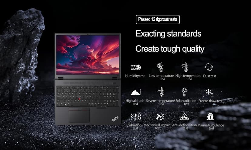 Lenovo ThinkPad P16v Gen 2 Mobile Workstation Laptop (16" 4K 100%DCI-P3, NVIDIA RTX 1000 Ada 6GB, Intel Ultra 7 155H, 64GB DDR5 RAM, 2TB SSD) 800 nits, 2 x Thunderbolt 4, 5MP IR Webcam, Win 11 Pro