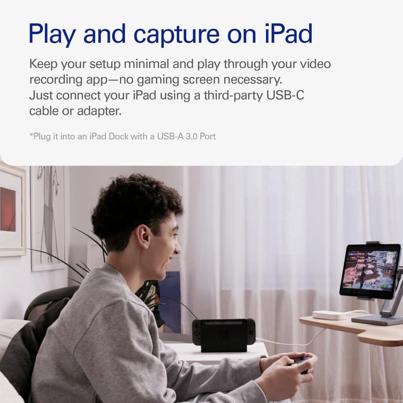 Elgato Game Capture Neo – USB Portable Capture Card 4K60 HDR Passthrough, 1080p60 Video Recording – For PS5|Xbox|Nintendo Switch 2 - OBS, Quicktime and more - Plug & Play|Works on Laptop|PC|Mac|iPad