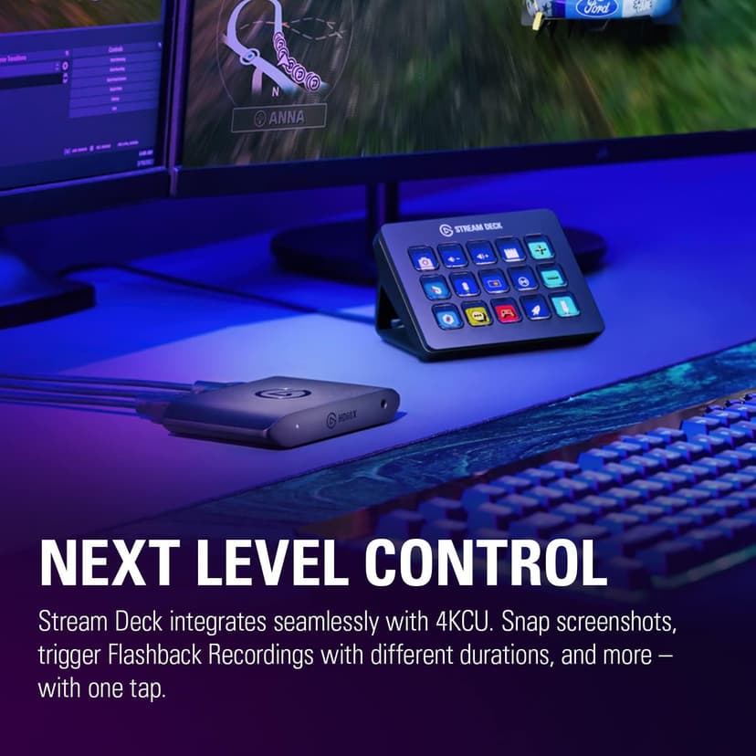 Elgato HD60 X - Stream and Record in 1080p60 HDR10 or 4K30 with Ultra-low Latency on PS5|Pro, PS4|Pro, Xbox Series X/S, Xbox One X|S, Nintendo Switch 2, in OBS and More, Works with PC and Mac