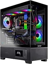 Skytech Azure Gaming PC Desktop, Ryzen 9 9900X 4.4 GHz (5.6GHz Turbo), NVIDIA RTX 5070 Ti 16GB, 2TB Gen4 NVMe SSD, 32GB DDR5 RAM 5200 RGB, 850W Gold ATX 3 PSU, 360mm ARGB AIO, Wi-Fi, Win 11