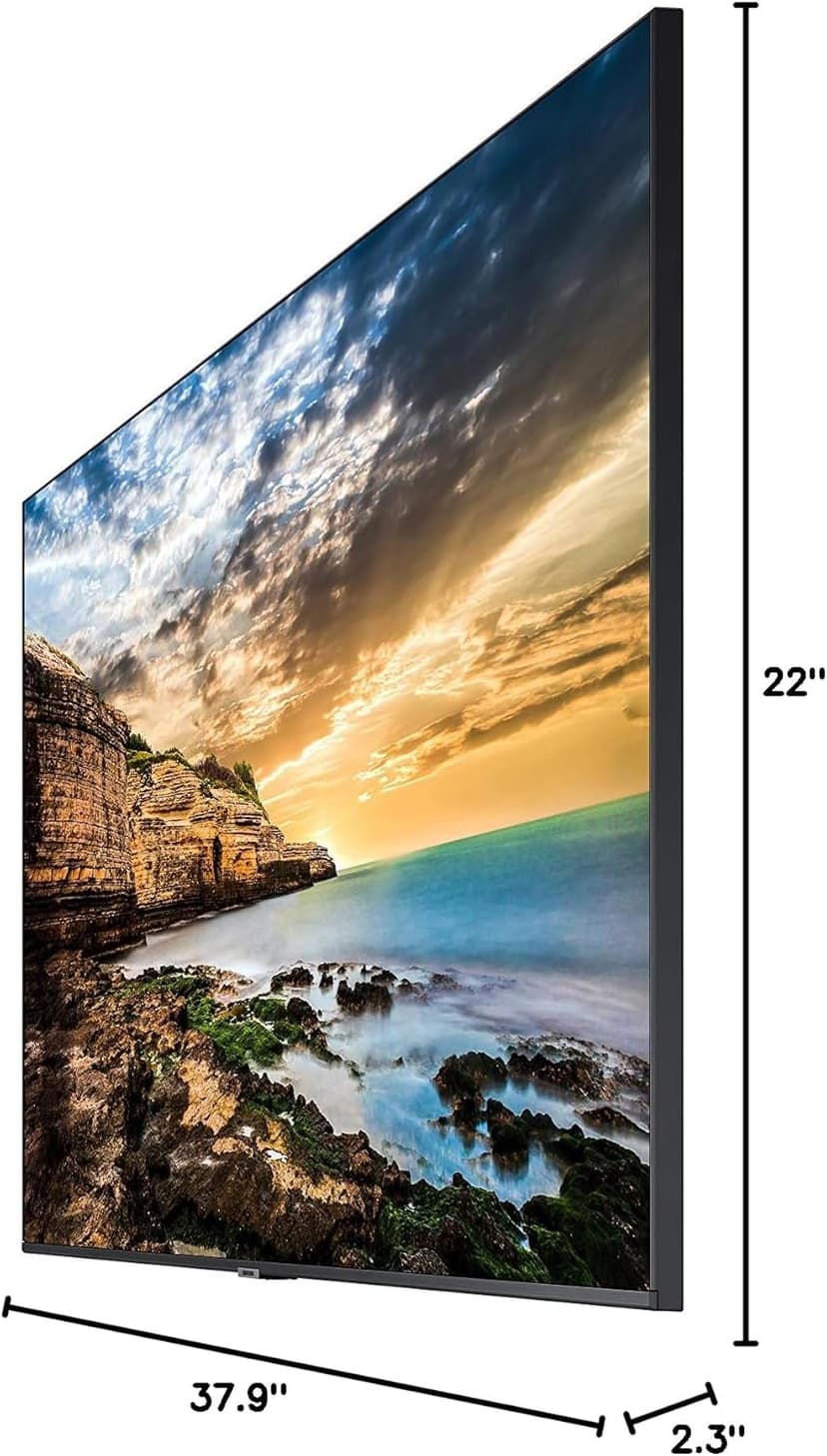 SAMSUNG Business QE43T 43-inch 4K UHD 3840x2160 LED Commercial Signage Display, HDMI, USB, Speakers, 3-Yr Wrnty, 16/7 Operation, 300 nit (LH43QETELGCXZA), Black