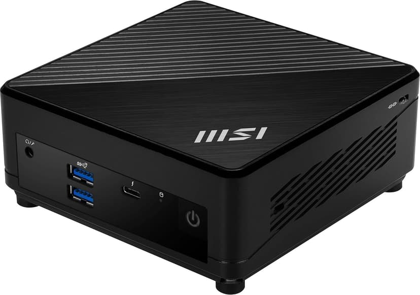 MSI Cubi 5 Mini Desktop (Intel i7-1255U, Intel Iris Xe, 8GB DDR4, 512GB PCIe SSD, Thunderbolt 4, WiFi 6E, Bluetooth 5.3, 65W PSU, 2 RJ-45, 1 Display Port, HDMI, Win 11 Pro) w/DKZ USB Port Expander