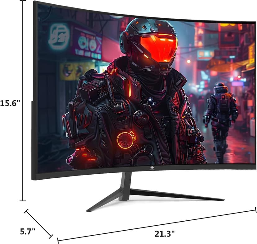 Z-Edge UG24 24-inch Curved Gaming Monitor 180Hz Refresh Rate, 1ms MPRT, FHD 1080 Gaming Monitor, R1650 Curved