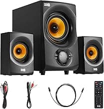 Acoustic Audio by Goldwood Bluetooth 2.1 Speaker System 2.1-Channel Home Theater Speaker System, Black (AA2170)