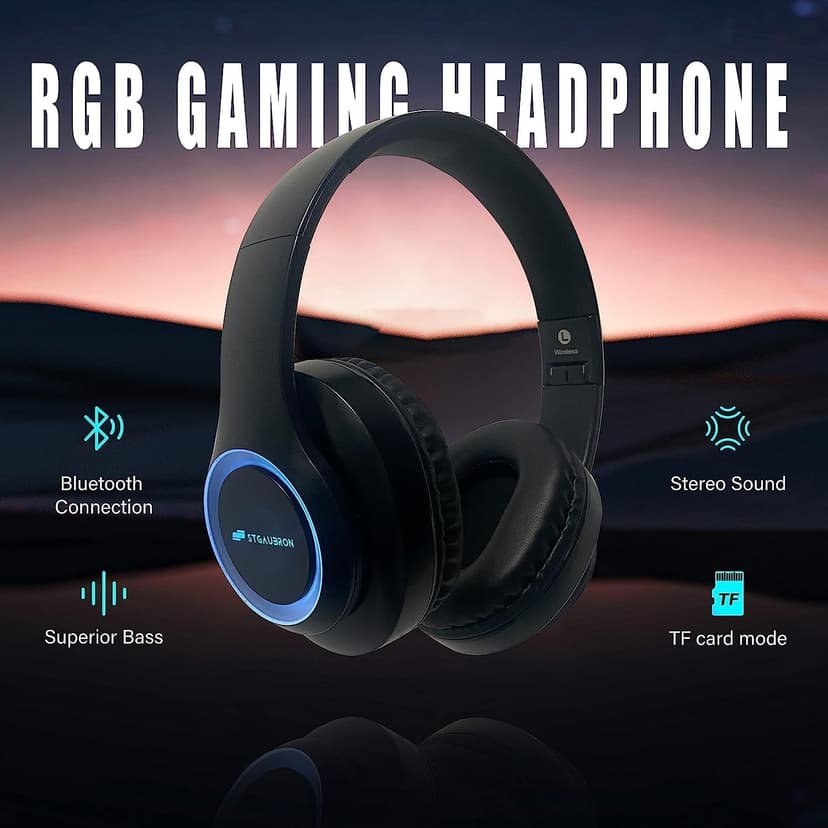 STGAubron Gaming PC, GeForce GTX 1660 Super 6G, Intel Core i3-10100F up to 4.3G, 16G DDR4, 1T SSD, WiFi, BT 5.0, RGB Fan x3, RGB BT Sound Bar, RGB BT Gaming Mic, Windows 11 Home