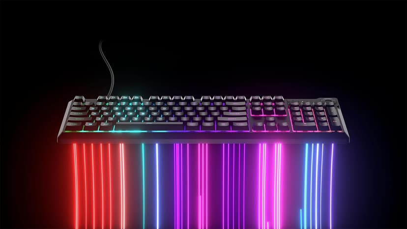 Corsair K55 CORE RGB Membrane Wired Gaming Keyboard – Quiet, Responsive Switches – Spill Resistance – Ten-Zone RGB – Media Keys – iCUE Compatible – QWERTY NA – PC, Mac – Black