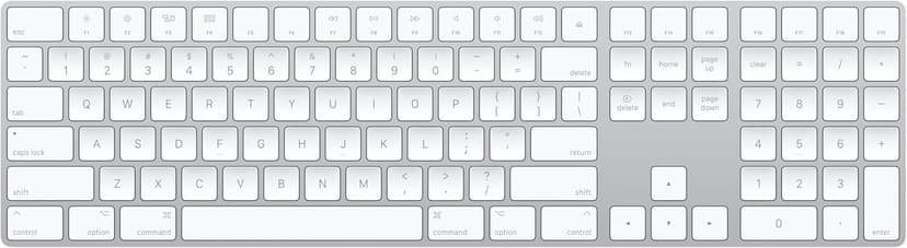 Apple Magic Keyboard with Numeric Keypad: Wireless, Bluetooth, Rechargeable. Works with Mac, iPad, or iPhone; US English - White