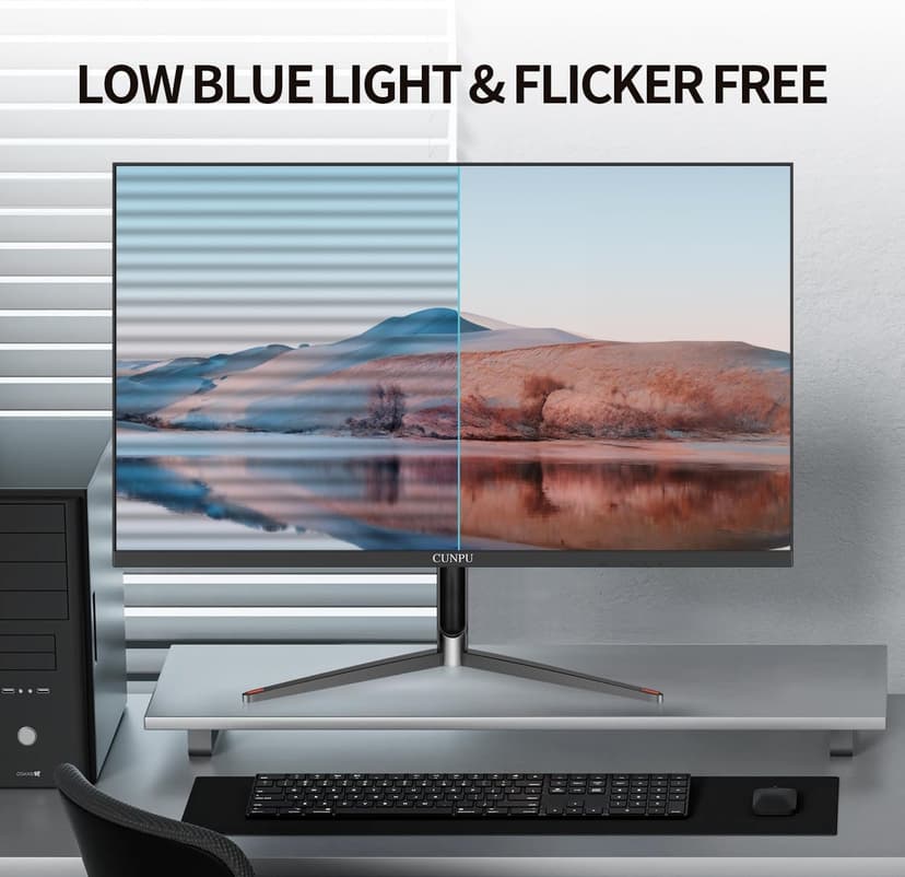 24 Inch Touchscreen Monitor, 10 Point Touch, FHD 1080P 75Hz IPS Screen, 100% SRGB, VESA Wall Mountable, Tilt Adjustment, VGA HDMI USB for PC, Laptop Business & Work Station, Warehouse