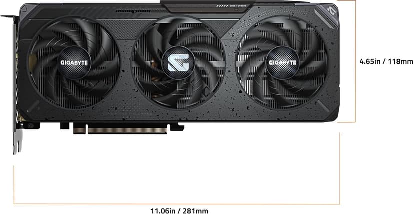 GIGABYTE Radeon RX 9060 XT Gaming OC 8G Graphics Card, PCIe 5.0, 8GB GDDR6, GV-R9060XTGAMING OC-8GD Video Card