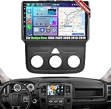 [8 Core 4G+64G] Android 13 Car Stereo for Dodge Ram 1500 2500 3500 2013-2019 with Wireless Apple Carplay Android Auto,9'' HD Touchscreen Dodge Ram Radio with WiFi,GPS/Bluetooth FM/RDS +Backup Camera