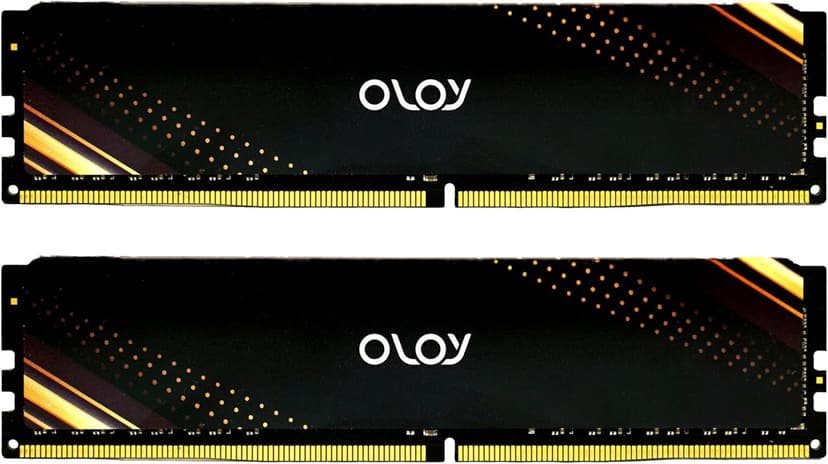 OLOy DDR4 RAM 16GB (2x8GB) Black Saturn 2400 MHz CL17 1.2V 288-Pin Desktop UDIMM (MD4U0824170BB1DA)