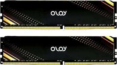 OLOy DDR4 RAM 16GB (2x8GB) Black Saturn 2400 MHz CL17 1.2V 288-Pin Desktop UDIMM (MD4U0824170BB1DA)