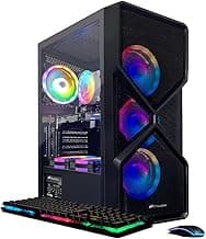 STGAubron Gaming PC Computer Desktop, GeForce RTX 2060 Super 8G, Intel Core I7 8th up to 4.1GHz, 16G DDR4, 1T SSD, WiFi 6 & BT 5.2, RGB Fan x6, Windows 11 Home