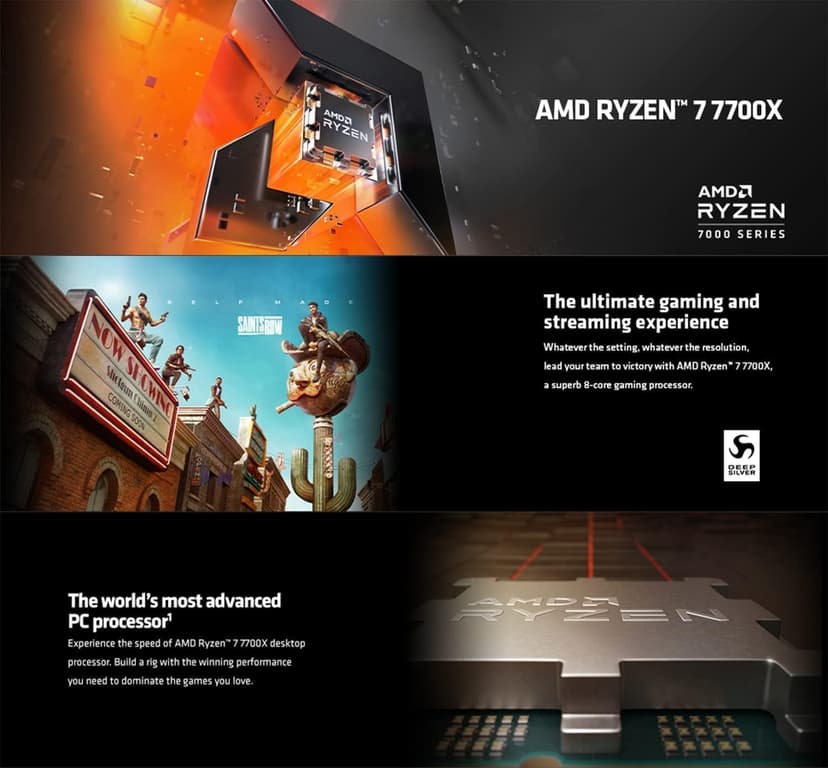 INLAND AMD Ryzen 7 7700X CPU Processor with MSI PRO B650M-A WiFi ProSeries Motherboard (AM5, mATX, DDR5, M.2, USB 3.2 Gen 2, Wi-Fi 6E), Sold by Micro Center