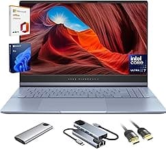 ASUS Vivobook S 15 Laptop, 15.6" 3K 120Hz OLED Display, 16-Cores Ultra 7 155H, Intel Arc Graphics, 16GB RAM, 1TB SSD, RGB Backlit KB, WiFi 6E, Thunderbolt 4, with Lifetime Office, Win 11 Pro