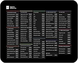 Ableton Shortcuts Mouse Pad – Creative Tool for Music Producers & DJs, Keyboard Cheat Sheet Desk Mat for Ableton Live Users KMH