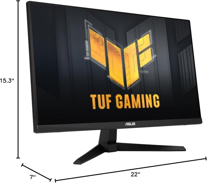 ASUS TUF Gaming 25” (24.5 viewable) 1080P Gaming Monitor (VG259Q3A) – FHD, 180Hz, 1ms, Fast IPS, Extreme Low Motion Blur, FreeSync, Variable Overdrive, Speakers, 99% sRGB, Shadow Boost 3yr Warranty