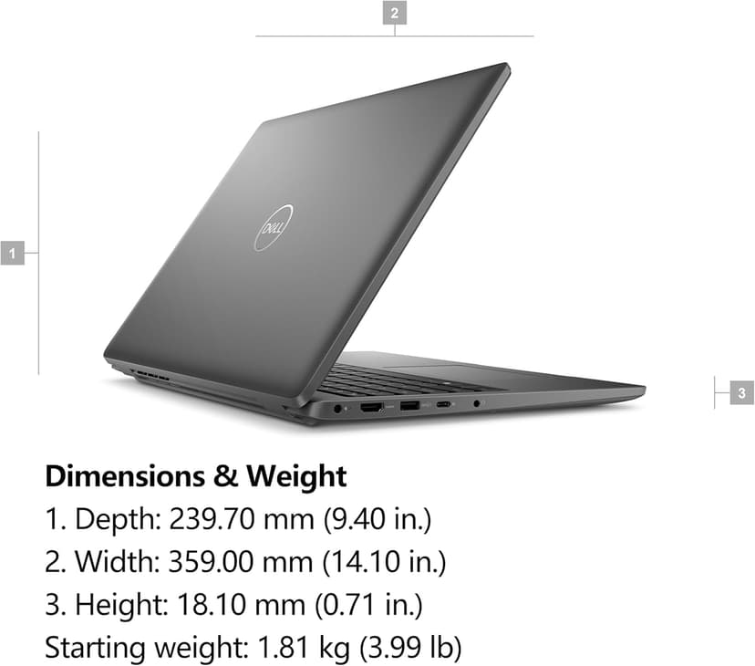 Dell Latitude 3550 15 Laptop, 15.6" FHD Computer, Intel 12-Core Ultra 7 155U (Beat i7-1355U), 64GB DDR5 RAM, 2TB PCIe SSD, WiFi 6, USB 4, HDMI, Backlit Keyboard, Fingerprint Reader, Windows 11 Pro