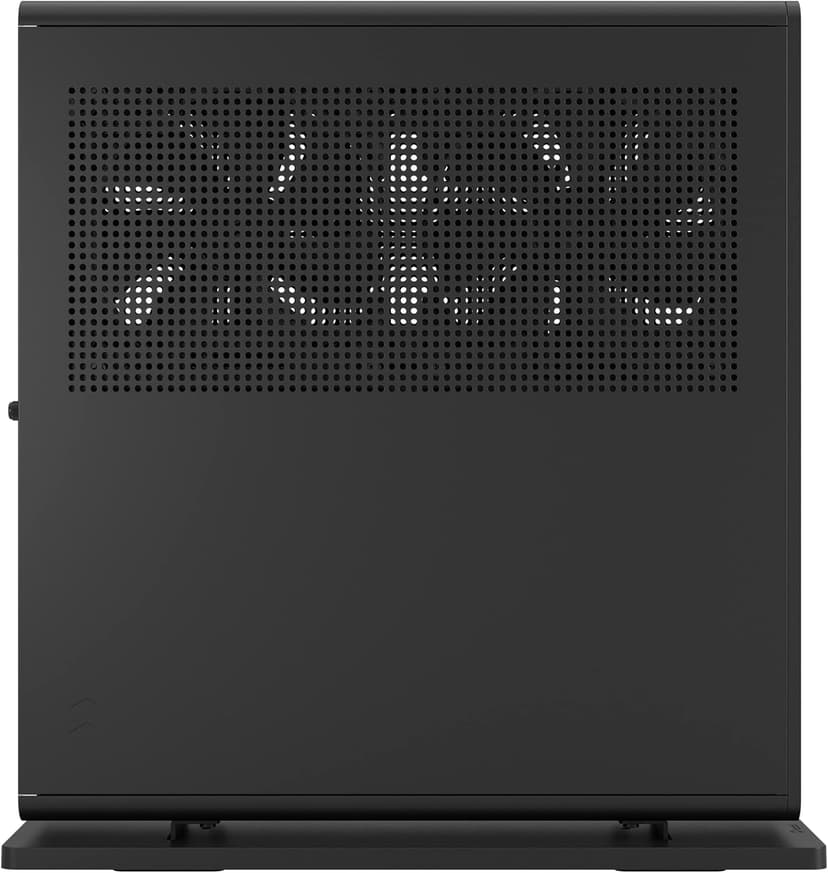 Fractal Design Ridge Black - PCIe 4.0 Riser Card Included - 2X 140mm PWM Aspect Fans Included - Type C USB - m-ITX PC Gaming Case