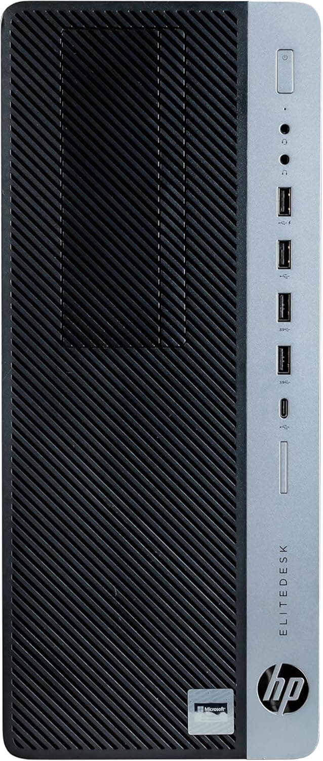 HP ProDesk 600G4 Tower Desktop Computer | Intel i7-8700 (3.4) | 32GB DDR4 RAM | 1TB SSD Solid State | Wi-Fi 5G + Bluetooth | Windows 11 Professional | Home or Office PC (Renewed)