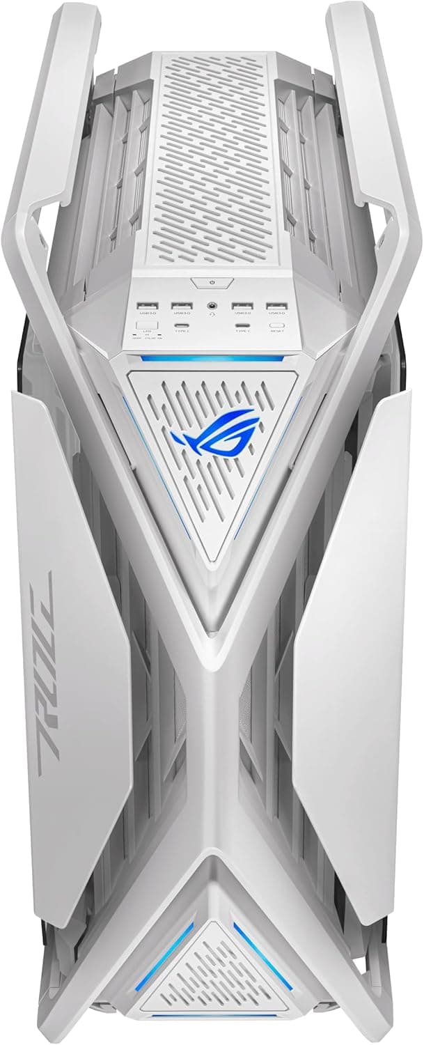 ASUS ROG Hyperion GR701 EATX Full-Tower Computer case with Semi-Open Structure, Tool-Free Side Panels, Supports up to 2 x 420mm radiators, Built-in Graphics Card Holder, 2X Front Panel Type-C