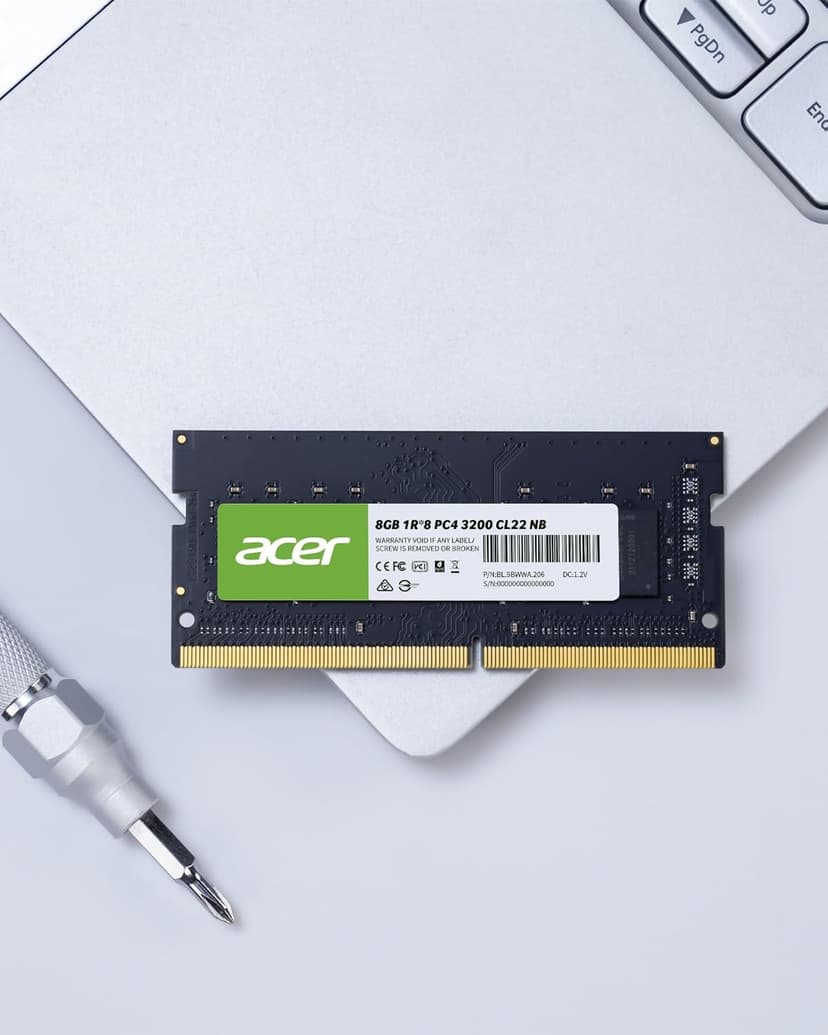 Acer SD100 8GB RAM DDR4 (1x8GB) Laptop Ram 3200 MHz SODIMM PC4-2500 CL22 Memory 1.2v - BL.9BWWA.206