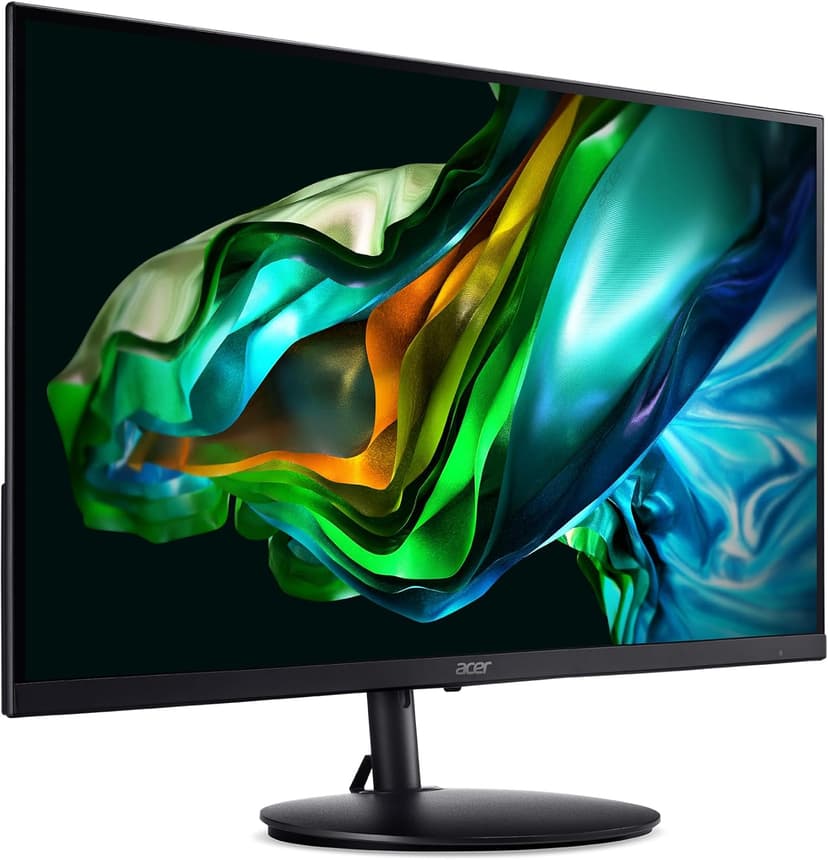 Acer SH242Y Ebmihx 23.8" FHD 1920x1080 Home Office Ultra-Thin IPS Computer Monitor AMD FreeSync 100Hz Zero Frame Height/Swivel/Tilt Adjustable Stand Built-in Speakers HDMI 1.4 & VGA Port