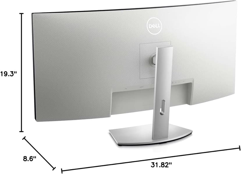 Dell S3423DWC Curved USB-C Monitor - 34-Inch WQHD (3440x1440) 100Hz 4Ms 21:9 Display, USB-C Connectivity, 2 x 5w Audio Output, 16.7 Million Colors, Height/Tilt Adjustable - Silver