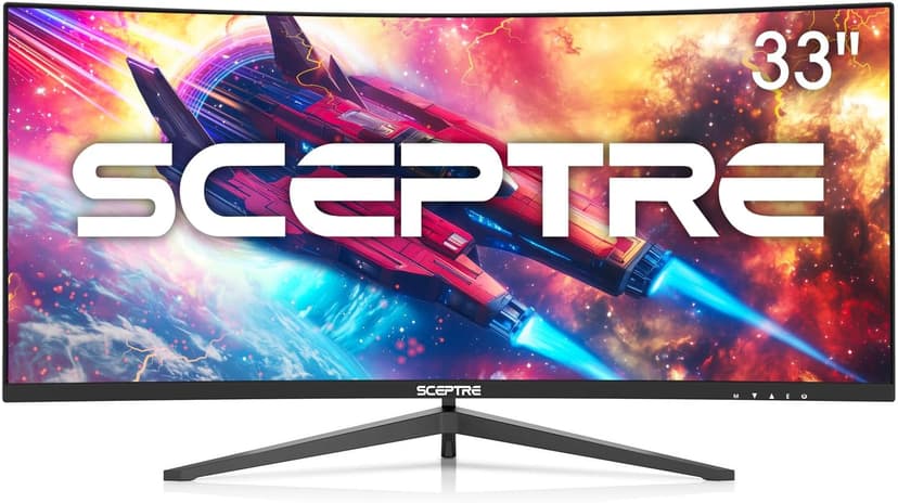Sceptre New Curved 30-inch Gaming Monitor 200+Hz Build-in Speakers 2560 x 1080p HDMI x2 DP x2 2025