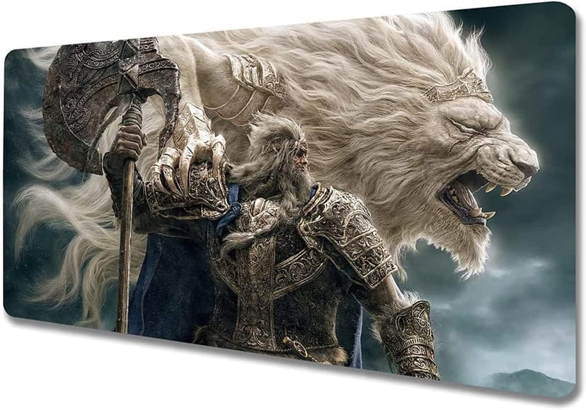 Gaming Mouse Pads Elden Ring Mousepad XL Large Gaming Mouse Mat Computer Gamer Big Mouse Carpet Pc Keyboard Desk Mat (60cm*35cm)