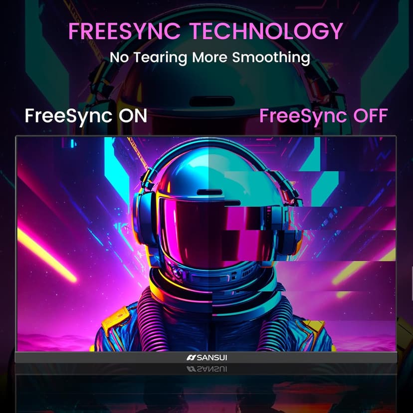 SANSUI 24 Inch Gaming Monitor 160Hz FHD 1080P Computer Monitor, FreeSync 1ms 4000:1 Contrast, HDMI DP Ports VESA Support Eye Care Monitor for Gaming Office (HDMI Cable Included ES-G24F4M)