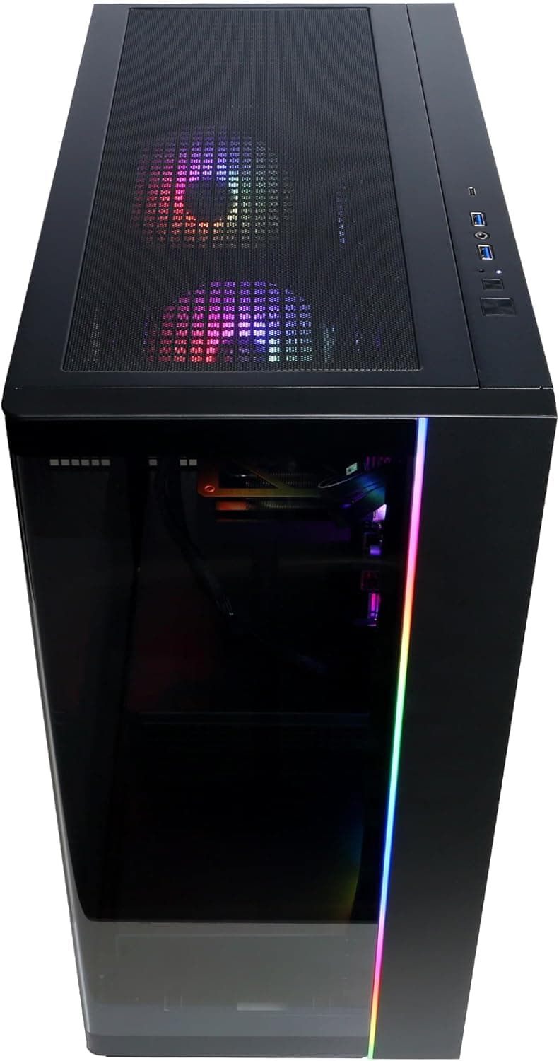 CyberPowerPC Gamer Master Gaming PC, AMD Ryzen 7 8700F 4.1GHz, GeForce RTX 5060 Ti 8GB, 16GB DDR5, 1TB PCIe 4.0 SSD, WiFi Ready & Windows 11 Home (GMA2900A2)
