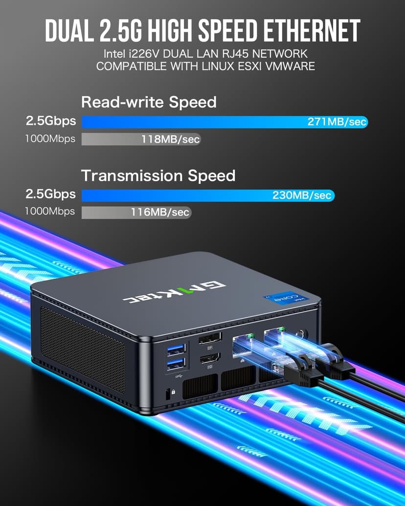 GMKtec Mini PC, K7 Plus 13th Gen Intel Core i7-13620H (10C/16T, up to 4.9GHz), 32GB DDR5 RAM (16GB*2)/1TB PCIe SSD Mini Desktop Computer, i226V Dual LAN/USB-C/USB4.0/8K UHD/WiFi 6/BT5.2