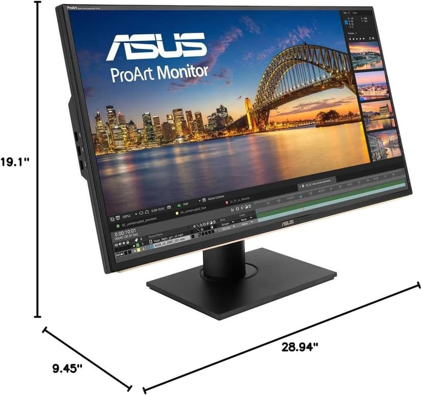 ASUS ProArt PA329C 32” 4K (3840 x 2160) HDR10 DisplayHDR600 Monitor 100% Adobe RGB IPS Eye Care DisplayPort USB Type-C HDMI, Black