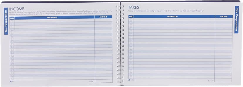 Adams Home Office Budget Book, Weekly/Monthly Format, 10 x 7 Inches, White (AFR31),ABFAFR31