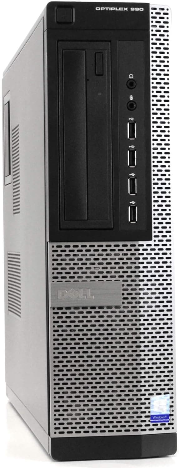 Dell Optiplex 990 Desktop PC Bundle with WiFi Adapter - Intel Quad Core i5 3.2GHz, 16GB RAM, 1TB HDD, DVD-RW, Windows 10 Pro, WiFi Adapter, 17 Inch LCD, Keyboard, Mouse (Renewed)
