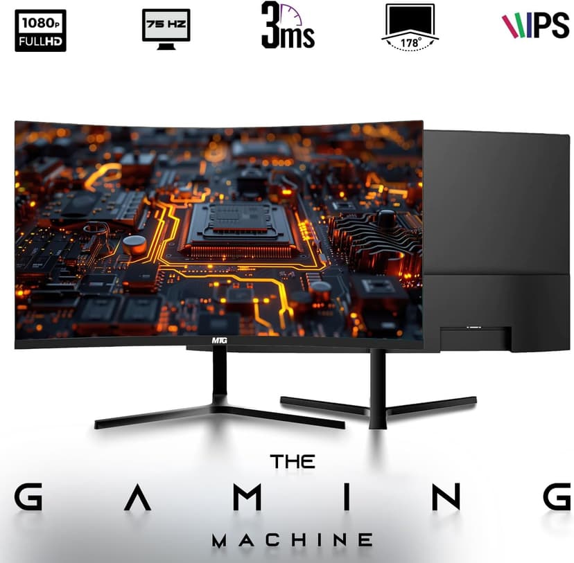 Dell OptiPlex Desktop PC – Intel Core i7, 32GB ARGB RAM, 512GB SSD, 27 Inch Curved Monitor, GT 1030 Graphics, RGB Keyboard with AI Copilot Key, Mouse & RGB Headphones, Windows 11 Home (Renewed)