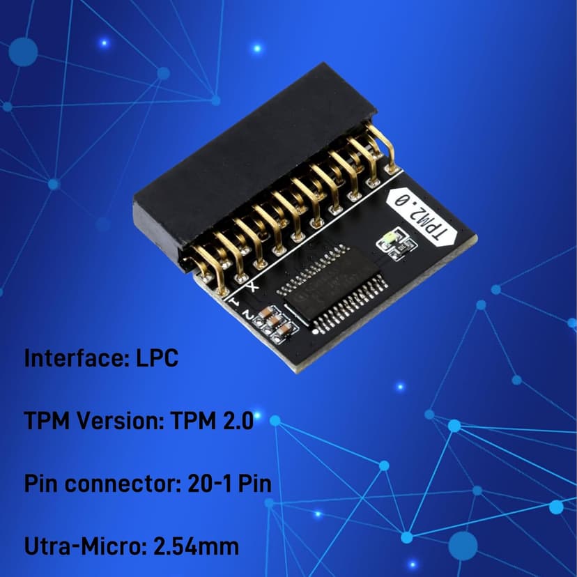 TPM 2.0 Module, TPM 2.0 Encryption Security Module for ASUS Motherboard Compatible with Win11