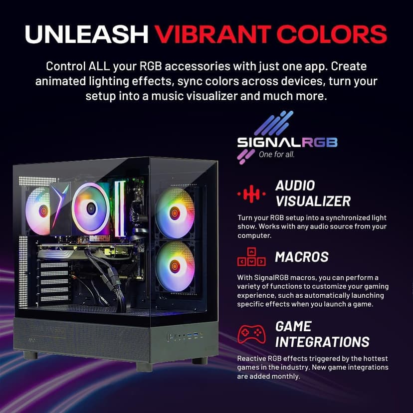 Skytech Azure Gaming PC Desktop, Ryzen 7 7700 3.8 GHz (5.3GHz Turbo), NVIDIA RTX 5060 8GB, 1TB NVMe SSD, 32GB DDR5 RAM 5200 RGB, 650W Gold PSU, Wi-Fi, Win 11