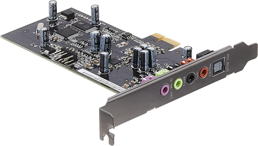 ASUS XONAR SE 5.1 Channel 192kHz/24-bit Hi-Res 116dB SNR PCIe Gaming Sound Card with Windows 10 compatibility