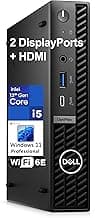 Dell OptiPlex 7020 MFF Mini PC 7000 Micro Form Factor Business Desktop Computer, Intel Hexa-Core i5-12500T (Beat i7-11700T), 16GB DDR5 RAM, 512GB PCIe SSD, WiFi6E, 2 DisplayPort + HDMI, Windows 11 Pro
