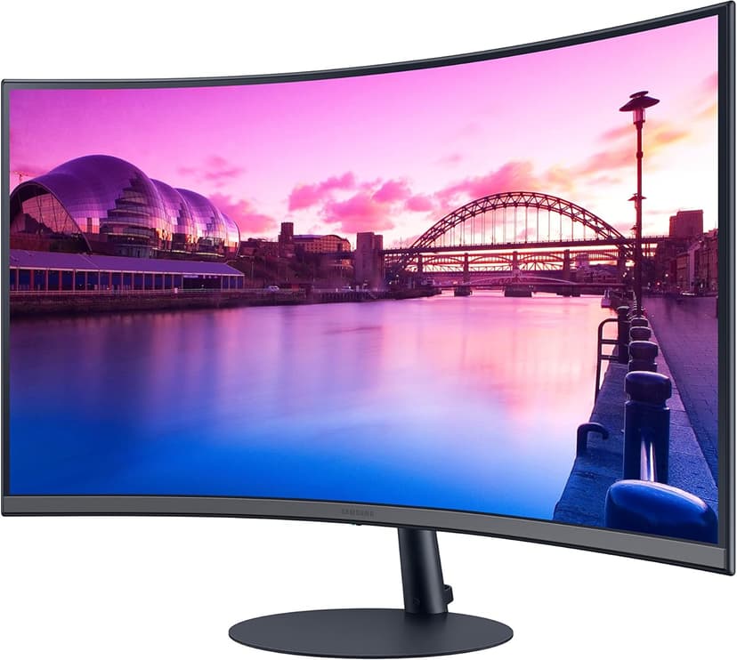 Samsung 27-Inch S39C Series FHD Curved Gaming Monitor, 75Hz, AMD FreeSync, Game Mode, Advanced Eye Comfort, Frameless Display, Built in Speakers, Slim Metal Stand, LS27C392EANXGO, Black