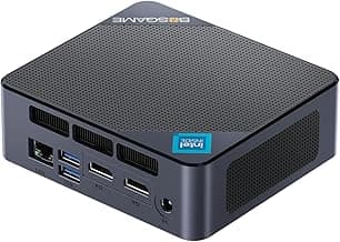 B100 Mini PC, Inte 12th N100 Processor Desktop Office PC (up to 3.4GHz) 16GB RAM, 512GB M.2 SSD, Triple Display Mini Computer, Dual HDMI Ports, 2.5G LAN, WiFi 5, Bluetooth 4.2