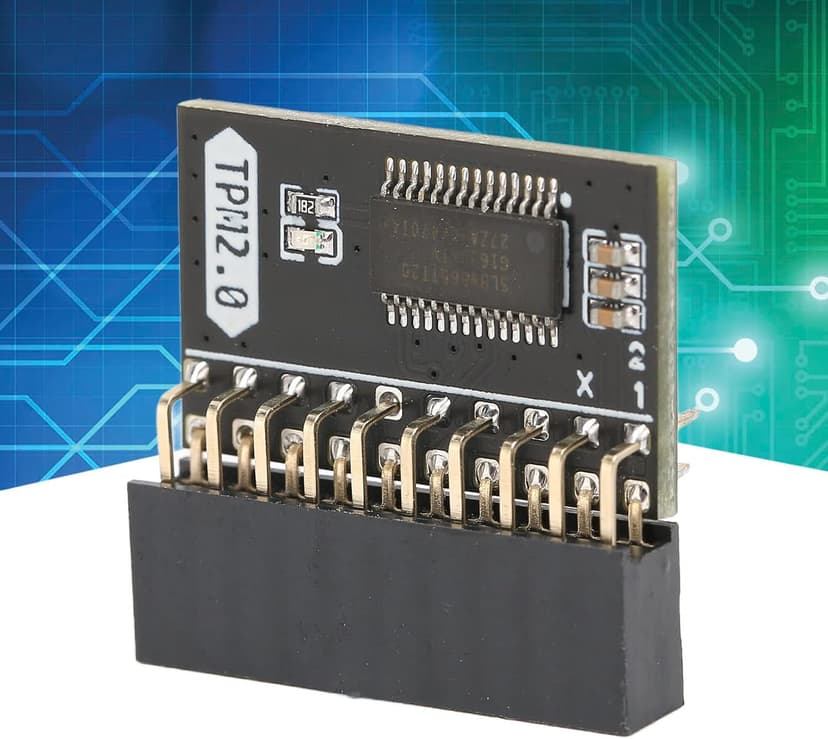 TPM 2.0 Module for Win11 for, 20Pin 2 10P Encryption Security Module, TPM 2.0 Module 2.54mm Pitch DDR4 Memory Module for Computer Motherboard