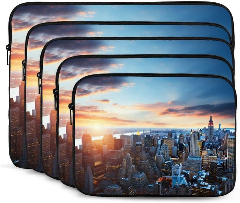 Laptop Case Sleeve 13 inch Laptop Bag Shockproof Computer Carrying Cover Protective New York City Skyline Notebook Case