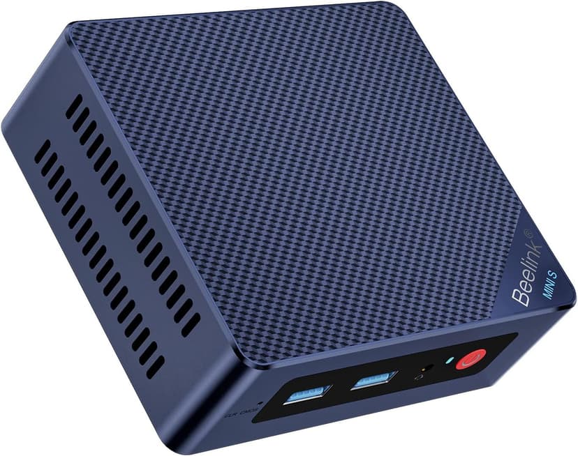 Beelink Mini PC, Intel 12th Gen Alder Lake- N95(up to 3.4GHz), 8GB DDR4 RAM 256GB M.2 SSD, Mini S12 Desktop Mini Computer Supprot Dual HDMI/USB3.2/WiFi 5/BT4.2 for Home/Office