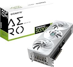Gigabyte GeForce RTX 5070 Ti AERO OC 16G Graphics Card - 16GB GDDR7, 256bit, PCI-E 5.0, 2588 MHz Core Clock, 3 x DP 2.1a, 1 x HDMI 2.1b, NVIDIA DLSS 4, GV-N507TAERO OC-16GD