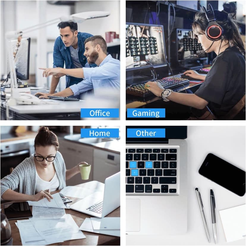Chicago City Flag Skyline Mouse Pad, Laptop Office Desk Accessories Wireless Mouse Pad Mouse Pad Non-Slip Water Resistant Desk Mat Premium Computer Accessories, Black