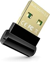 Bluetooth Adapter for Desktop PC, Plug & Play 5.3 USB Mini EDR Dongle Receiver & Transmitter for Laptop Computer Compatible with Headphones Keyboard Mouse Only Windows 11/10/8.1